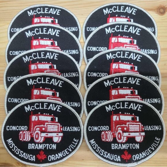 Vintage McCleave Trucking Patch – Concord, Brampton, Mississauga, lot of 10 - Picture 1 of 3